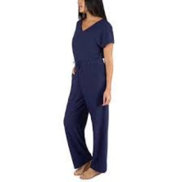 NWOT Navy Sansara Knit Jumpsuit | Black - Picture 3 of 4